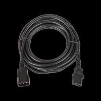 Кабель питания C13-C14, 6А, 5 м, черн...