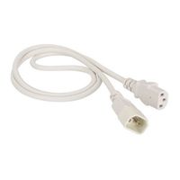 Кабель питания C13-C14, 10А, 1 м, бел...
