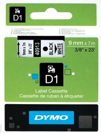 Кассета с лентой DYMO, 9 мм x 7 м, че...