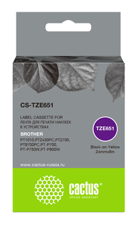 Кассета с наклейками Cactus CS-TZE651...