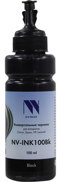 Чернила NV-Print, 100 мл, черный, сов...
