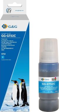 Чернила G&amp;G GT52C, 100 мл, голубо...