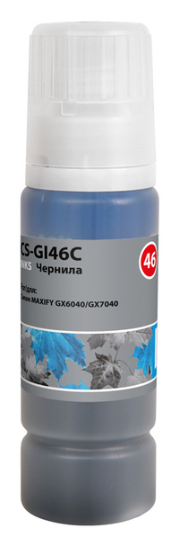 Чернила Cactus, 135 мл, голубой, совм...