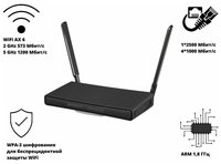 Wi-Fi роутер MikroTik hAP ax3, 802.11...