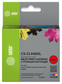Картридж струйный Cactus CS-CL446XL (...