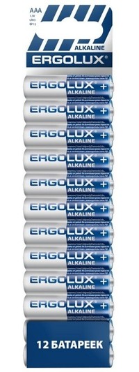 Батарейка Ergolux Alkaline, AAA (LR03...