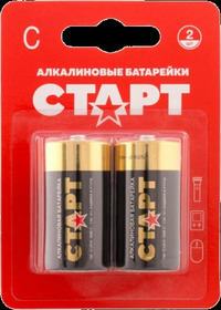 Батарейка СТАРТ C (R14/LR14), 1.5V, 2...