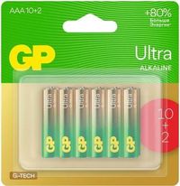Батарейка GP Ultra, AAA, 1.5V, 12 шт....
