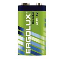 Батарейка Ergolux 6F22 SR-1, крона (6...