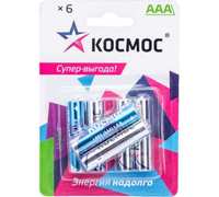 Батарейка Космос AAA (LR03), 1.5V, 6 ...