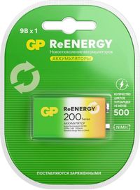 Аккумулятор GP ReEnergy 20R8H, крона,...