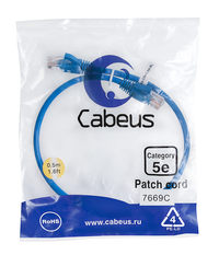 Патч-корд UTP кат.5e, 0.5 м, RJ45-RJ4...
