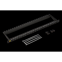 Патч-панель в шкаф 19" 1U, порты: 24,...
