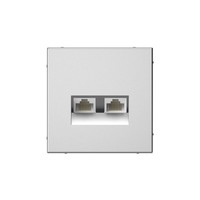 Розетка RJ-45+RJ-45 скрытый монтаж ка...