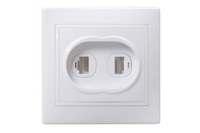 Розетка RJ-45+RJ-11 скрытый монтаж, б...