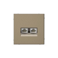 Розетка RJ-45+RJ-45 скрытый монтаж ка...