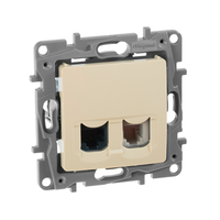 Розетка RJ-45+RJ-11 скрытый монтаж ка...
