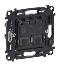 Розетка RJ-11+RJ-11 скрытый монтаж ка...