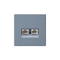 Розетка RJ-45+RJ-45 скрытый монтаж ка...