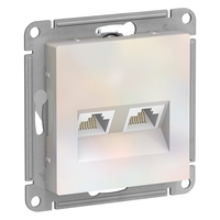 Розетка RJ-45+RJ-45 скрытый монтаж ка...