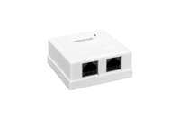 Розетка RJ-45+RJ-45 открытый монтаж к...