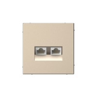 Розетка RJ-45+RJ-45 скрытый монтаж ка...