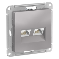 Розетка RJ-45+RJ-45 скрытый монтаж ка...