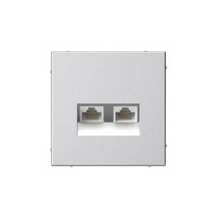 Розетка RJ-45+RJ-45 скрытый монтаж ка...