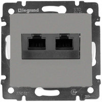 Розетка RJ-45+RJ-45 скрытый монтаж ка...