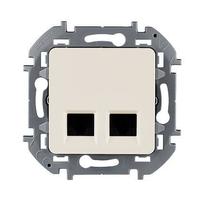 Розетка RJ-45+RJ-45 скрытый монтаж ка...