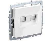 Розетка RJ-45+RJ-11 скрытый монтаж ка...