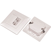 Розетка RJ-45+RJ-45 скрытый монтаж ка...