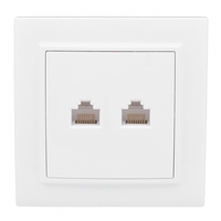 Розетка RJ-45+RJ-11 скрытый монтаж ка...