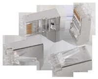 Коннектор RJ-45 8P8C категория 6, экр...