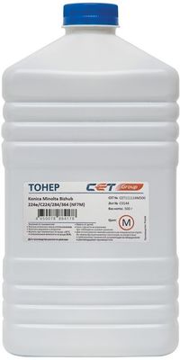 Тонер CET NF7M, бутыль 500 г, пурпурн...