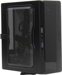 Корпус Powerman EQ101BK, Mini-ITX, Sl...