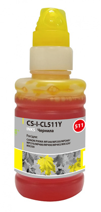 Чернила Cactus CS-I-CL511Y, 100 мл, ж...