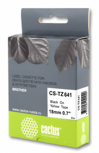 Картридж ленточный Cactus CS-TZ641 че...