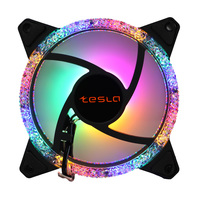 Вентилятор Тесла (Tesla) RGB 120-3D, ...