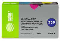 Картридж струйный Cactus CS-SJIC22PBK...