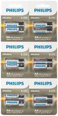 Батарейка PHILIPS Entry, AA, 1.5V, 12...