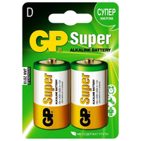 Батарейка GP Super, D (LR20/13А), 1.5...