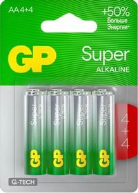 Батарейка GP Super, AA, 1.5V, 8 шт. (...