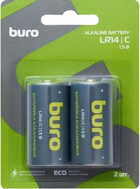Батарейка Buro Alkaline, C (R14/LR14)...