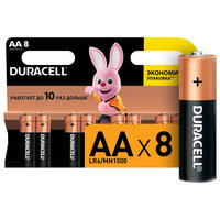 Батарейка Duracell Basic, AA, 1.5V, 8...