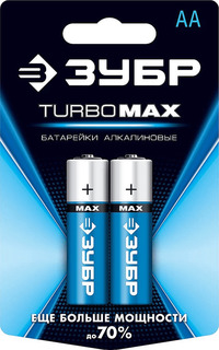 Батарейка Зубр Turbo-MAX, AA (LR06/15...