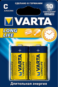 Батарейка Varta LongLife 4114, C (R14...