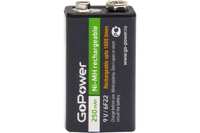 Аккумулятор GoPower, крона (6LR61/6LF...