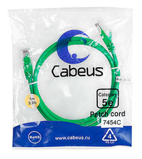 Патч-корд UTP кат.5e, 1 м, RJ45-RJ45,...