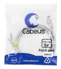 Патч-корд UTP кат.5e, 1.5 м, RJ45-RJ4...